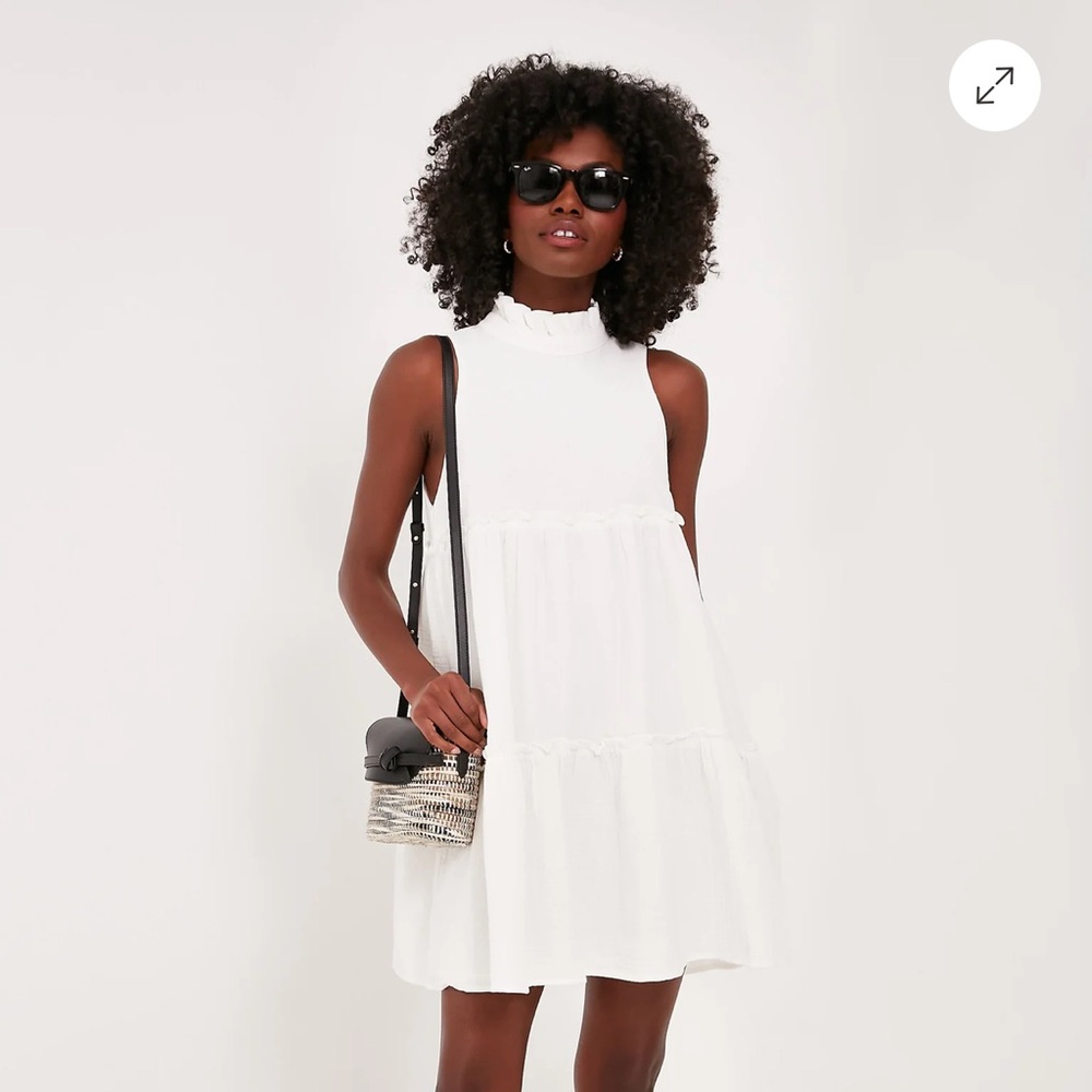 Pomander Place White lightweight gauze Morgan Dress XL